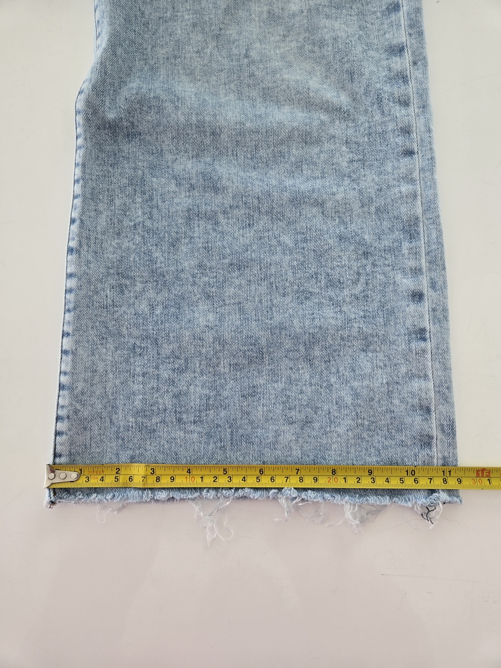 KUT from the Kloth Fab Ab Wide-Leg High Rise Light Wash Blue Jeans Size 12 - Picture 15 of 16